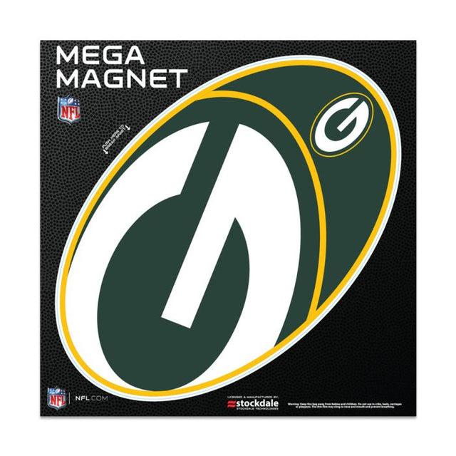 Imanes para exteriores Mega de los Green Bay Packers, 6" x 6"