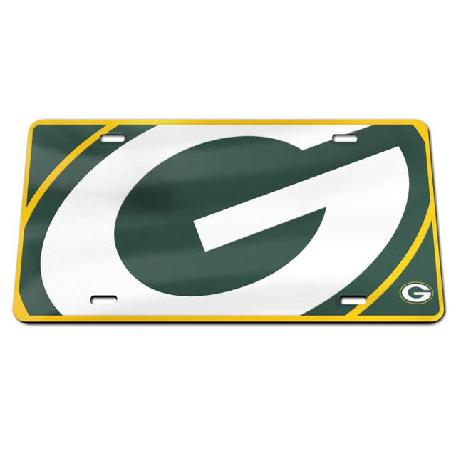 Placa de matrícula acrílica especial MEGA de los Green Bay Packers