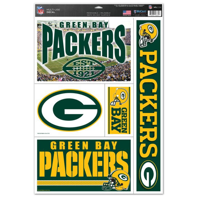 Calcomanía multiusos de los Green Bay Packers, 11" x 17"