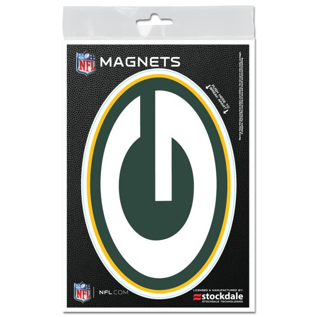 Imanes para exteriores de los Green Bay Packers de 3" x 5"