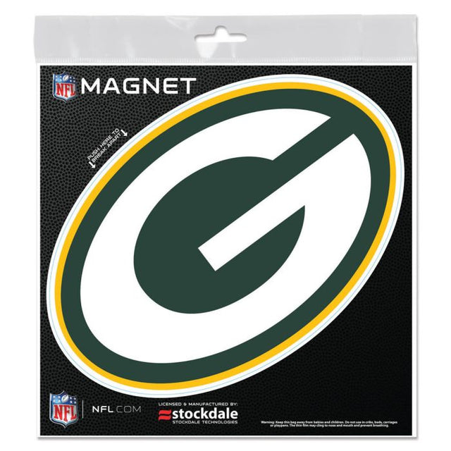 Imanes para exteriores de los Green Bay Packers, 6" x 6"