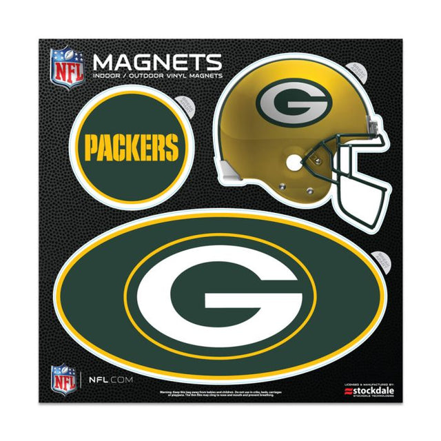 Imanes para exteriores de los Green Bay Packers, 6" x 6"