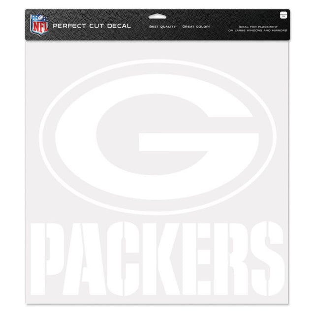 Calcomanía de corte perfecto de los Green Bay Packers de 17" x 17"