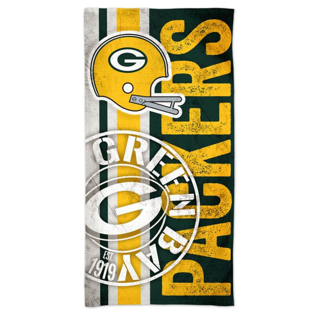 Toalla de playa retro Spectra de los Green Bay Packers de 30" x 60"