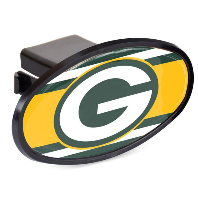 Receptor de enganche ovalado de 2" STRIPES de los Green Bay Packers