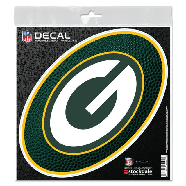 Calcomanía para todas las superficies de los Green Bay Packers TEAMBALL de 6" x 6"