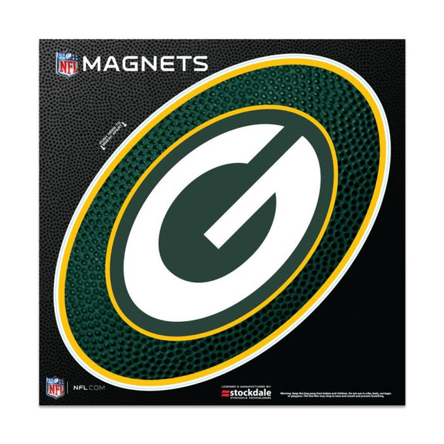 Imanes para exteriores de TEAMBALL de los Green Bay Packers, 6" x 6"