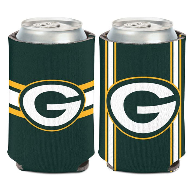 Enfriador de lata con diseño de rayas del equipo Green Bay Packers, 12 oz.