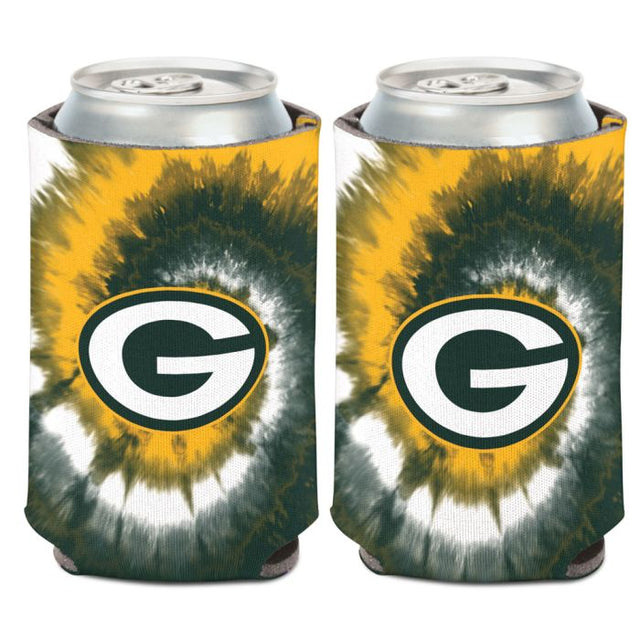 Enfriador de lata con teñido anudado de los Green Bay Packers, 12 oz.