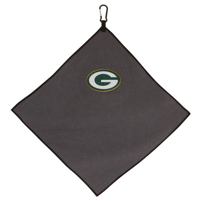 Toalla de microfibra gris de los Green Bay Packers, 15" x 15"