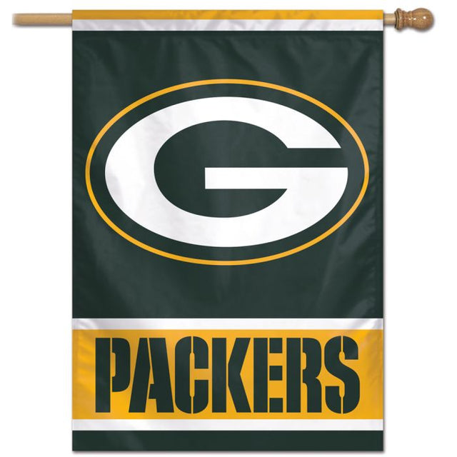 Bandera vertical de los Green Bay Packers de 28" x 40"