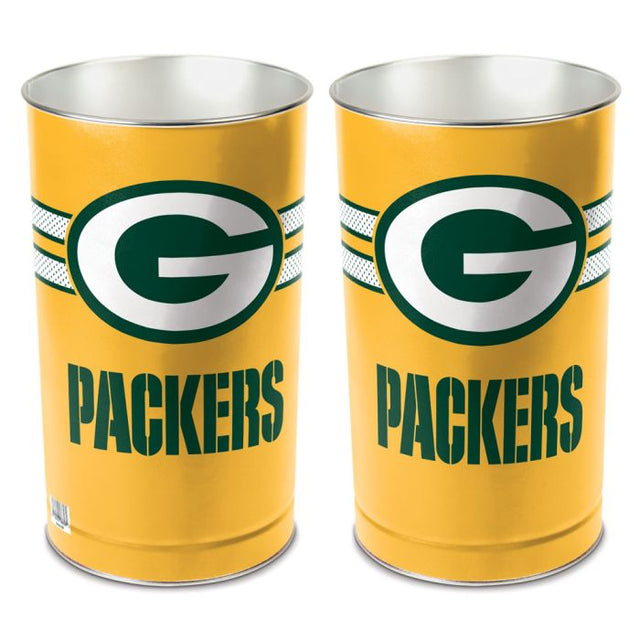 Green Bay Packers Wastebasket - tapered 15"H