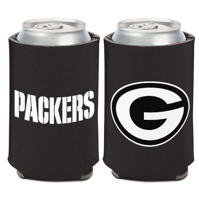 Enfriador de lata negro de Green Bay Packers de 12 oz.