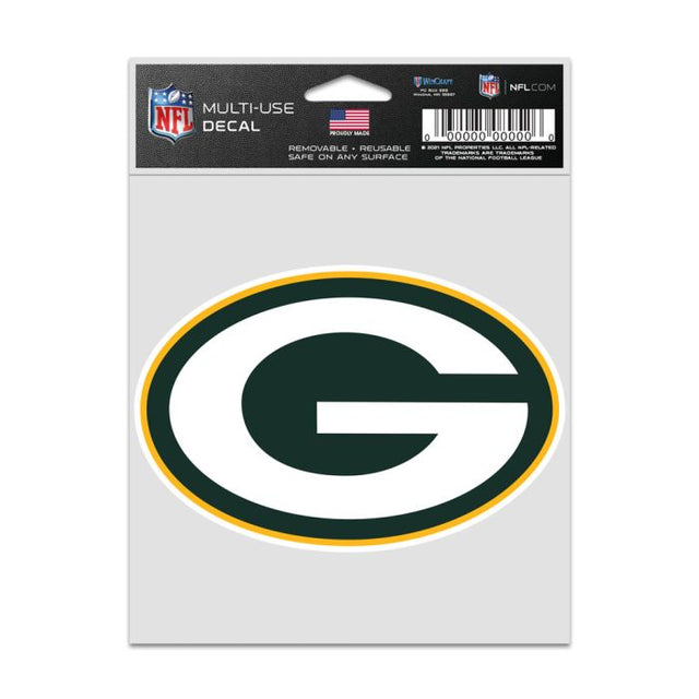 Calcomanías para fanáticos con el logotipo de los Green Bay Packers de 3,75" x 5"