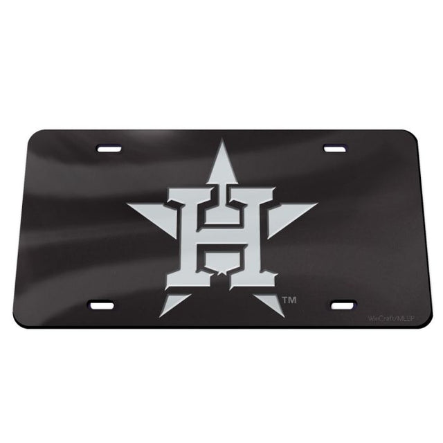 Houston Astros BLACK Specialty Acrylic License Plate