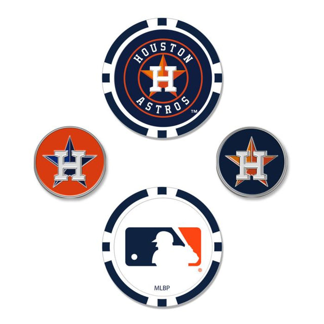 Juego de cuatro marcadores de pelota de los Houston Astros