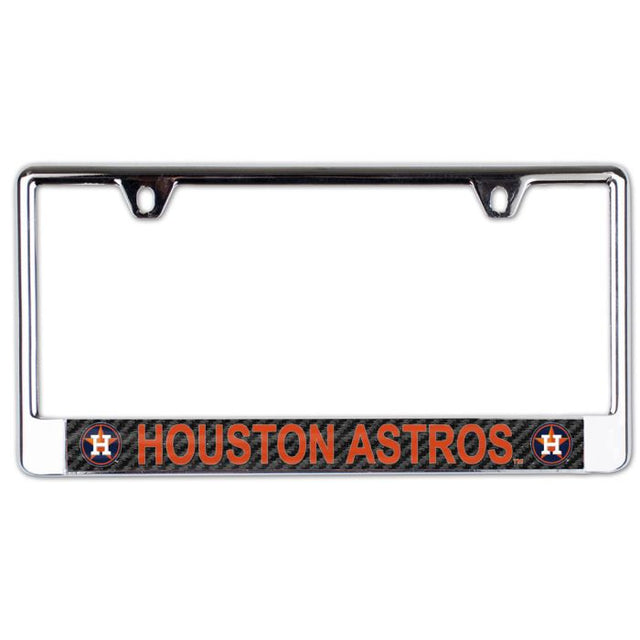 Houston Astros CARBON Lic Plate Frame B/O Printed