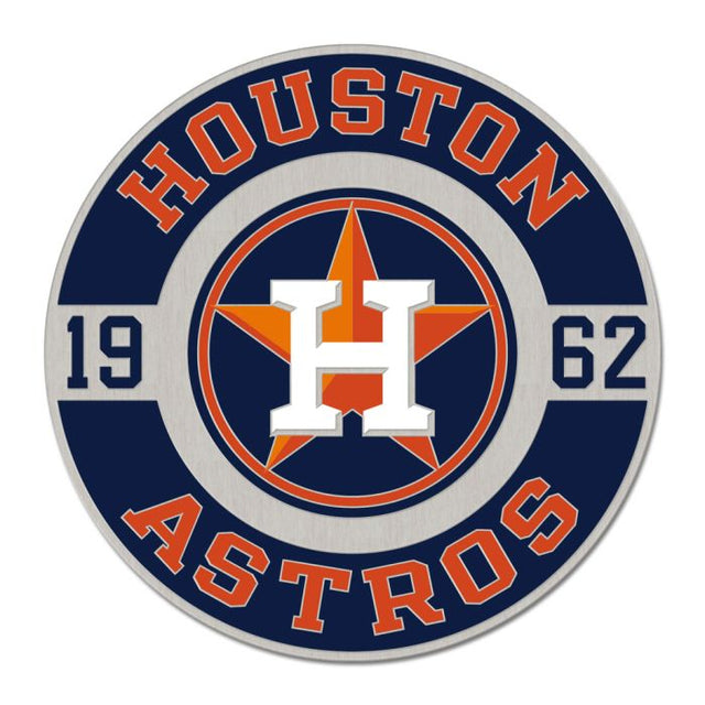 Houston Astros CIRCLE ESTABLISHED Collector Enamel Pin Jewelry Card