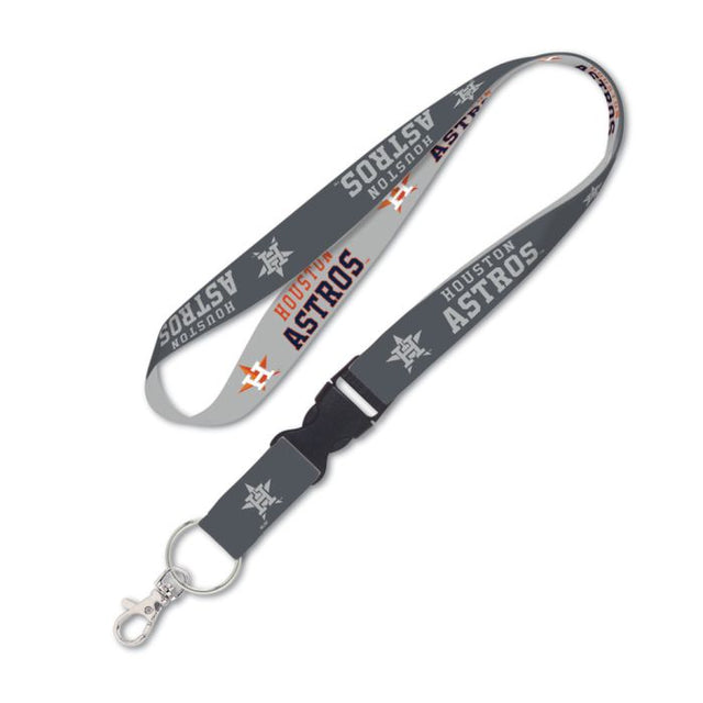 Houston Astros Charcoal Lanyard w/detachable buckle 1"