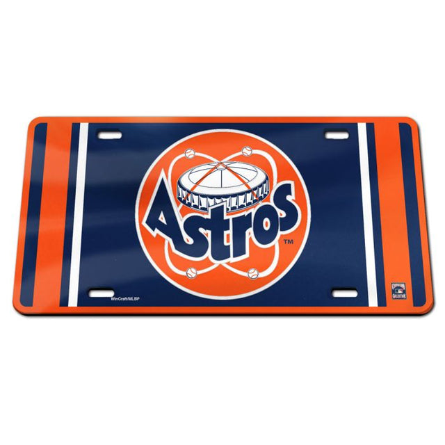 Houston Astros / Cooperstown Specialty Acrylic License Plate