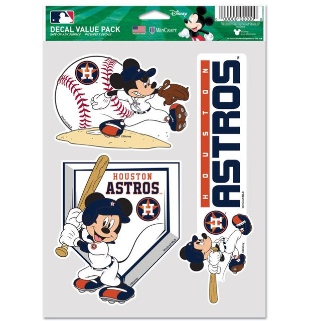 Paquete multiusos para 3 fanáticos de Houston Astros/Disney