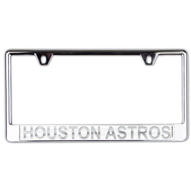 Houston Astros FROST Lic Plate Frame B/O Printed