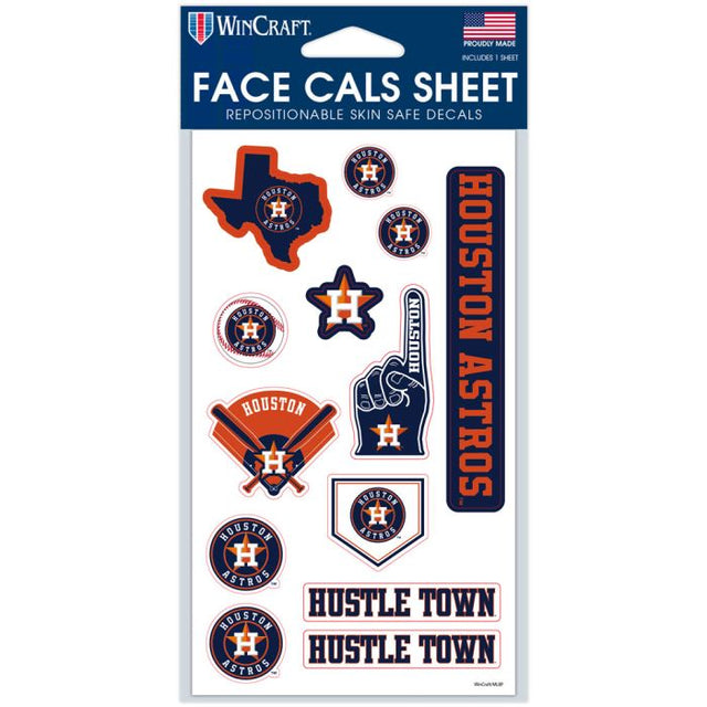 Houston Astros Face Cals 4" x 7"