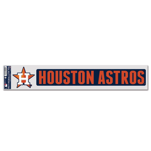 Calcomanías para fanáticos de los Houston Astros de 3" x 17"