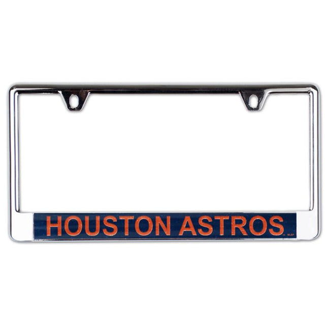 Houston Astros GLITTER Lic Plate Frame B/O Printed