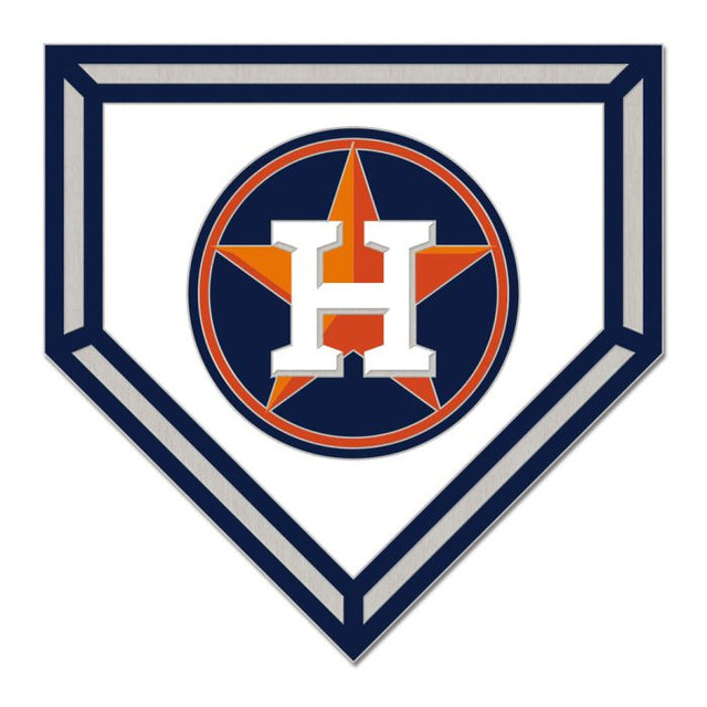 Tarjeta de joyería con pin esmaltado de colección HOME PLATE de los Houston Astros