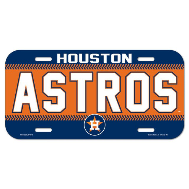 Houston Astros License Plate