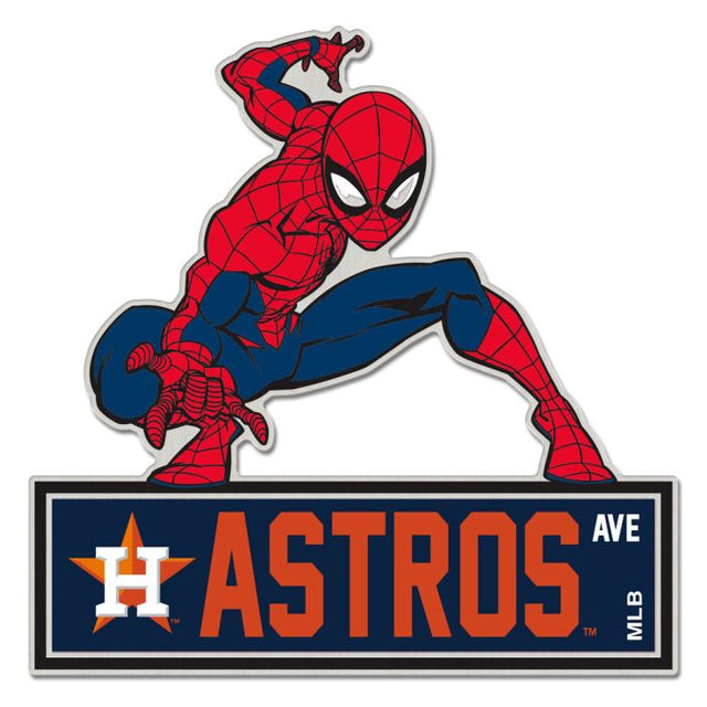 Tarjeta de joyería con pin de colección de MARVEL de los Houston Astros/Marvel (c) 2021