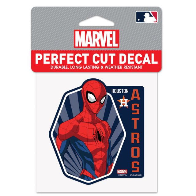 Calcomanía de color de corte perfecto de los Houston Astros / Marvel (c) 2021 MARVEL de 4" x 4"