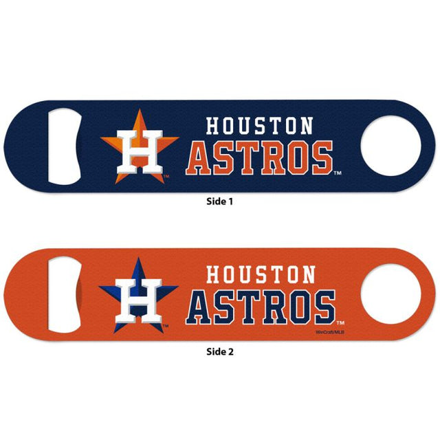 Abridor de botellas de metal de los Houston Astros de 2 lados