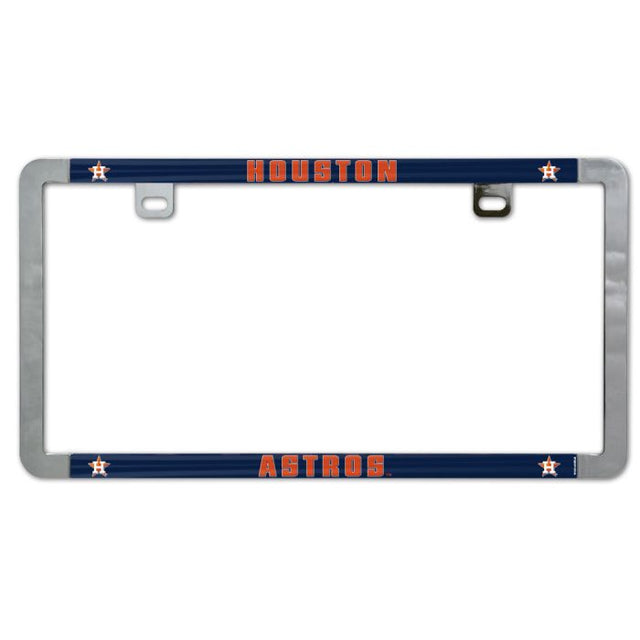 Houston Astros Metal Lic. Plate Frame Slim