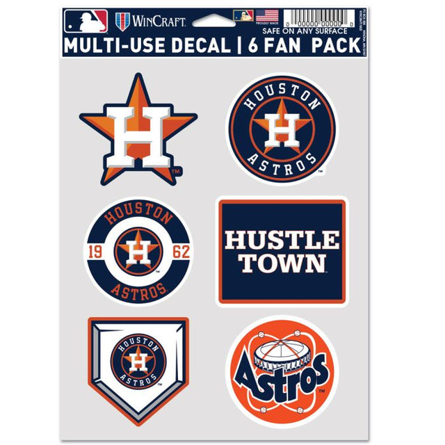 Houston Astros Multi Use 6 Fan Pack