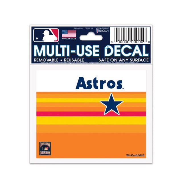 Calcomanía multiusos de los Houston Astros de 3" x 4"