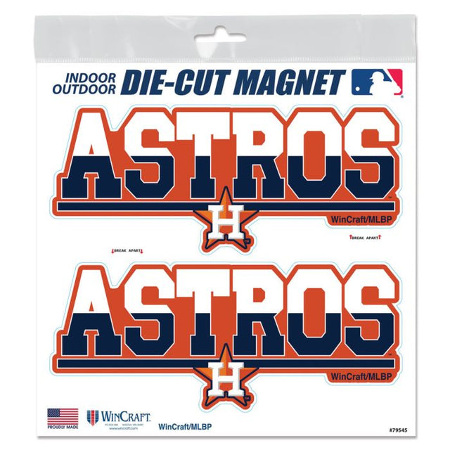 Imanes para exteriores de los Houston Astros de 6" x 6"