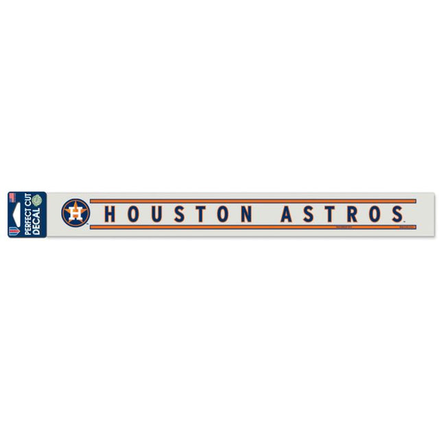 Calcomanías de corte perfecto de los Houston Astros de 2" x 17"