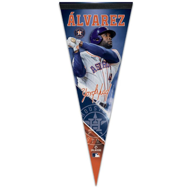 休斯顿太空人队优质锦旗 12 英寸 x 30 英寸 Yordan Alvarez