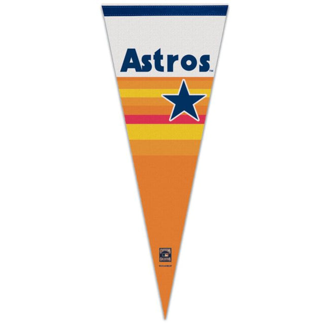 Banderín premium de los Houston Astros de 12" x 30"