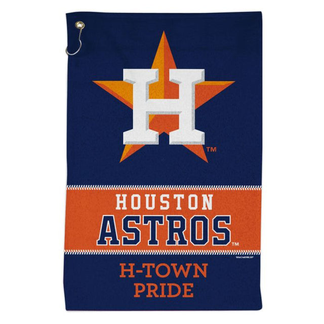 Toalla deportiva de 16 x 25 con el lema de los Houston Astros