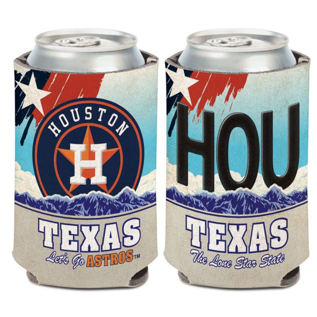 Houston Astros STATE PLATE Can Cooler 12 oz.