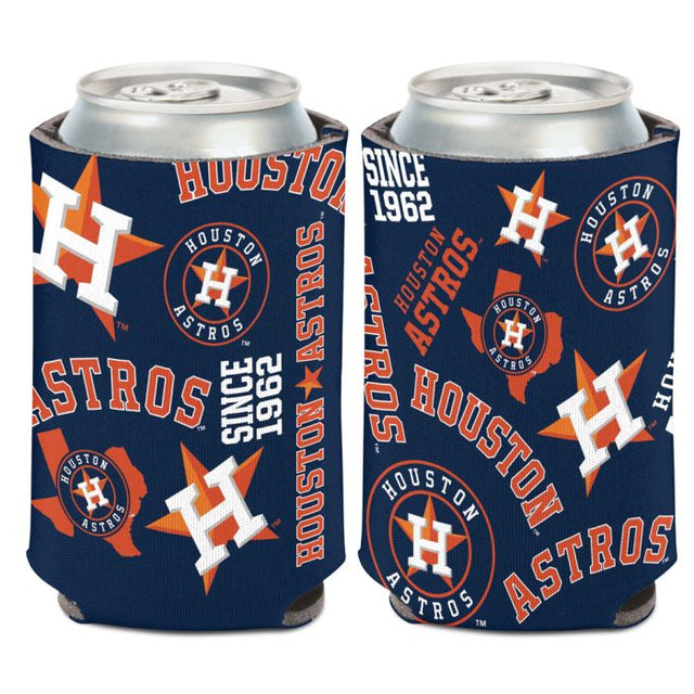 Houston Astros Scatter Can Cooler 12 oz.