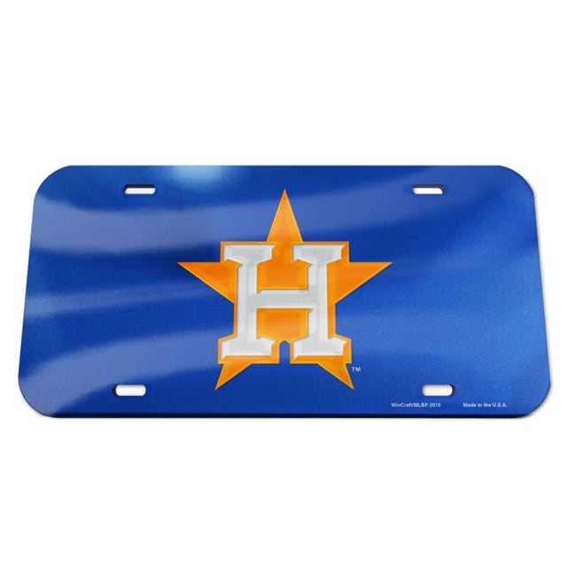 Houston Astros Specialty Acrylic License Plate