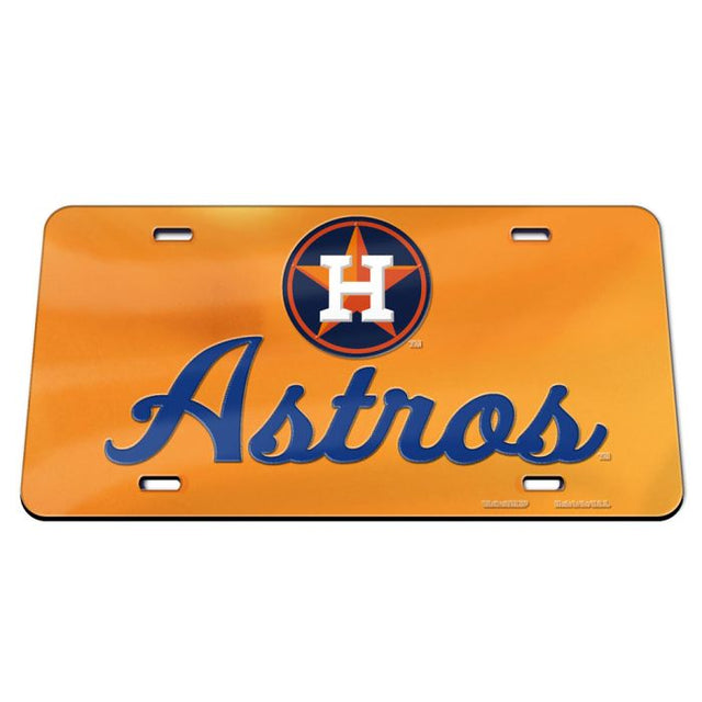 Matrícula acrílica especial de los Houston Astros