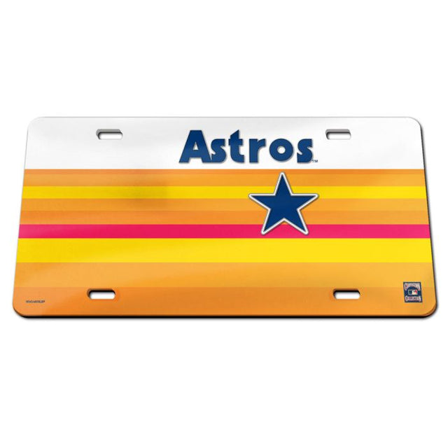 Matrícula acrílica especial de los Houston Astros