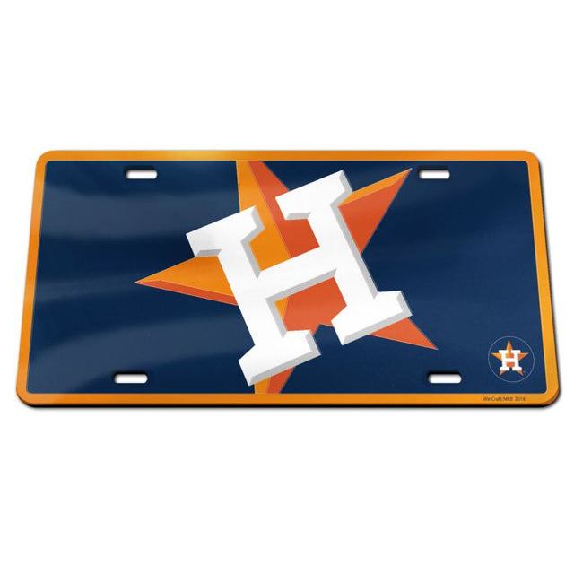 Matrícula acrílica especial de los Houston Astros