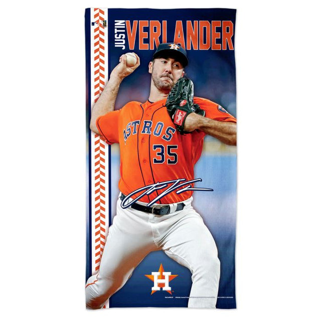 休斯顿太空人队 Spectra 沙滩巾 30 英寸 x 60 英寸 Justin Verlander