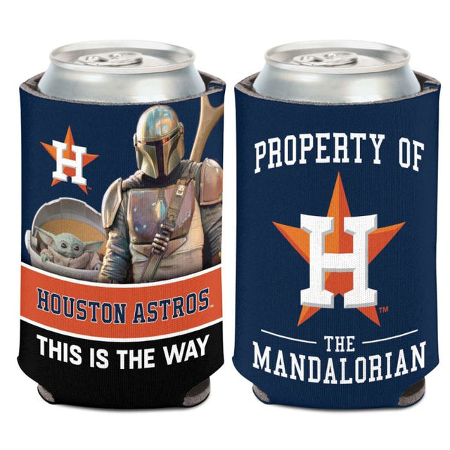 Enfriador de lata Houston Astros / Star Wars Mandalorian de 12 oz.